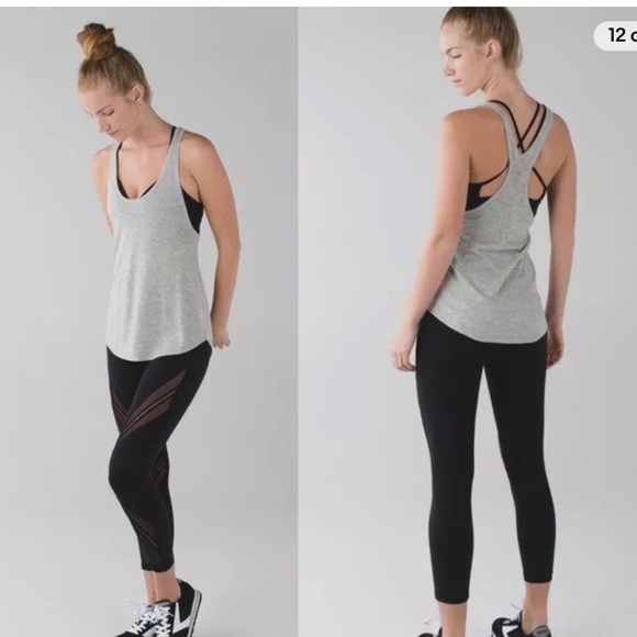 Lululemon Mesh Stripe Leggings - Picture 2 of 13